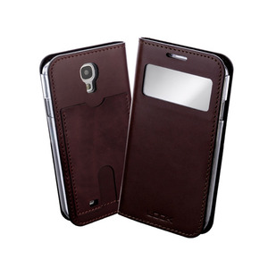 Look Galaxy S4 Real Leather View 천연가죽 다이어리 - View Dark Brown