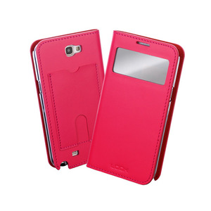 Look Galaxy Note2 Real Leather View 천연가죽 다이어리 - View Pink