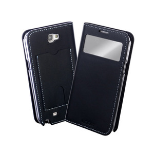 Look Galaxy Note2 Real Leather View 천연가죽 다이어리 - View Navy