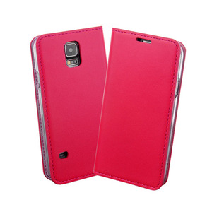 Look Galaxy S5 Real Leather Case ( 갤럭시S5 천연가죽 다이어리 케이스 ) - Pink
